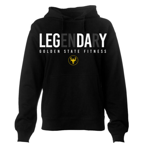 LEGENDARY LEG DAY - WOMEN'S CROP HOODIE - BLACK - $PTDE4Q$ Thumbnail
