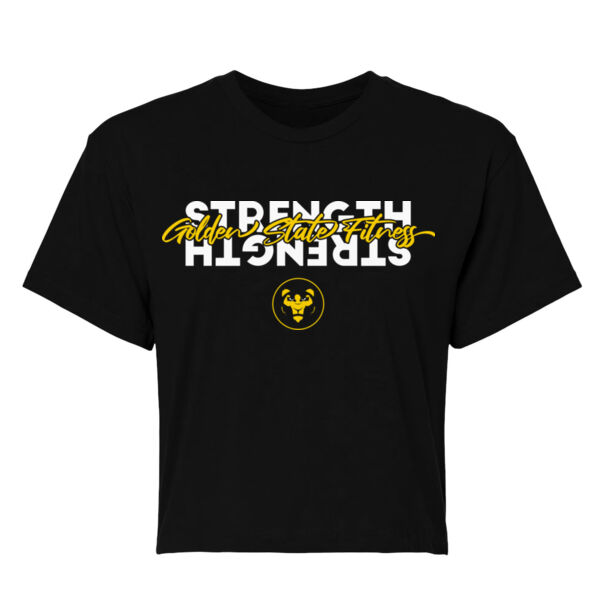 STRENGTH BOTH WAYS - WOMEN'S CROP T-SHIRT - $F3T8RU$ Thumbnail